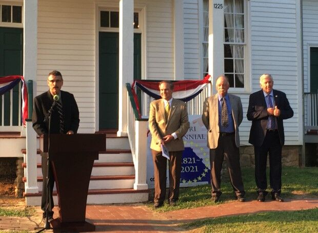 Gov Mike Parson visit to Thornhill 9-2021